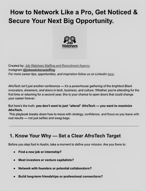 How to Network Like a Pro, Get Noticed & Secure Your Next Big Opportunity.